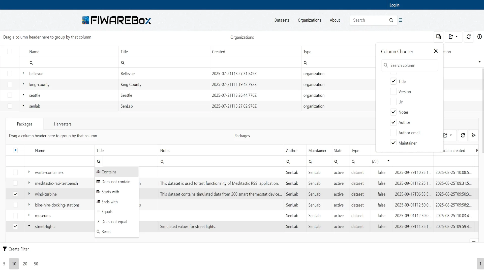 Extended Metadata Browser (EMB)